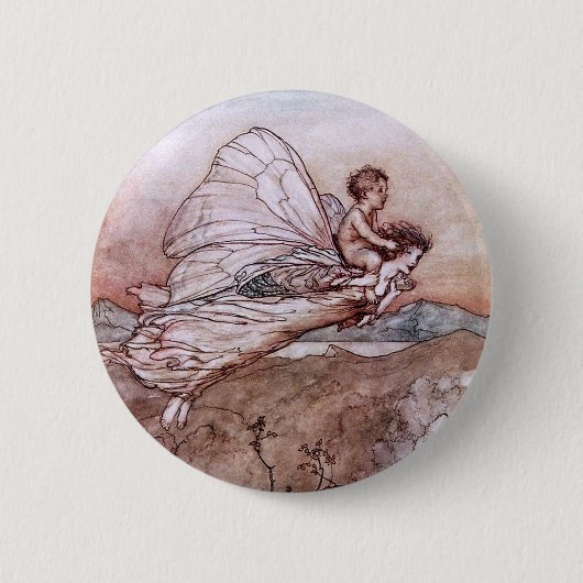Badge Rond 5 Cm Illustration de la fée Arthur Rackham (Devant)