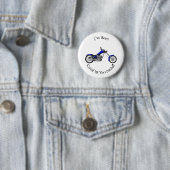 Badge Rond 5 Cm Illustration de la moto à hélico (En situation)