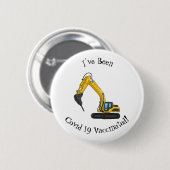 Badge Rond 5 Cm Illustration de la pelle de rupture (Devant & derrière)