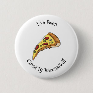 Badge Rond 5 Cm Illustration de la pizza