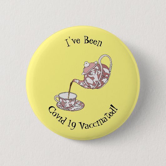 Badge Rond 5 Cm Illustration de la série Teacup (Devant)