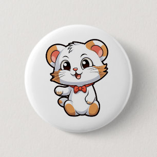 Badge Rond 5 Cm Illustration de la souris de dessin