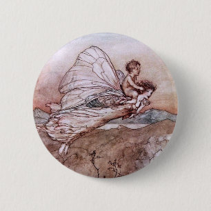 Badge Rond 5 Cm Illustration de l'ancien Arthur Rackham