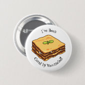 Badge Rond 5 Cm Illustration de Lasagna (Devant & derrière)