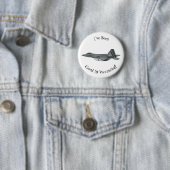 Badge Rond 5 Cm Illustration de l'avion de chasse (En situation)