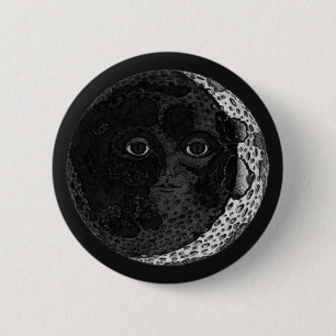 Badge Rond 5 Cm Illustration de l'encre tirée à la main sur la fac