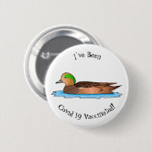 Badge Rond 5 Cm Illustration de l'esturgeon américain (Devant & derrière)