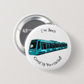 Badge Rond 5 Cm Illustration de locomotive électrique (Devant & derrière)