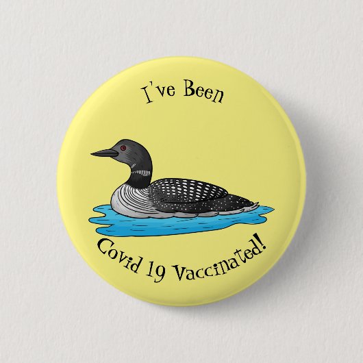Badge Rond 5 Cm Illustration de Loon bird (Devant)
