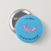 Badge Rond 5 Cm Illustration de l'orchidée mante (Devant & derrière)