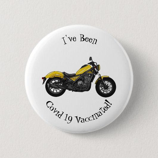 Badge Rond 5 Cm Illustration de moto Cruiser (Devant)