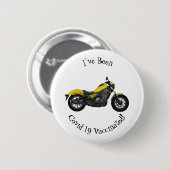 Badge Rond 5 Cm Illustration de moto Cruiser (Devant & derrière)