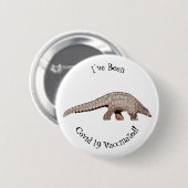 Badge Rond 5 Cm Illustration de Pangolin (Devant & derrière)