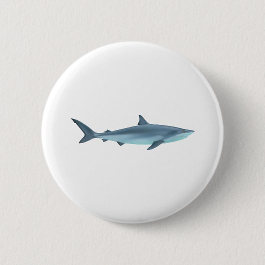 Badge Rond 5 Cm Illustration de requin (Devant)