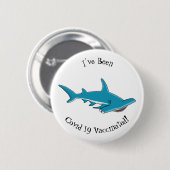 Badge Rond 5 Cm Illustration de requin marteau (Devant & derrière)