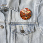 Badge Rond 5 Cm Illustration de sentiments rustiques d'automne com (En situation)