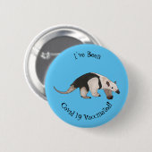 Badge Rond 5 Cm Illustration de Tamandua (Devant & derrière)