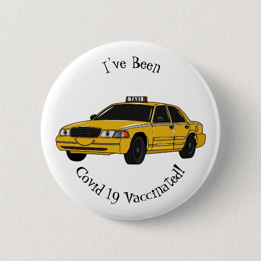 Badge Rond 5 Cm Illustration de taxi (Devant)