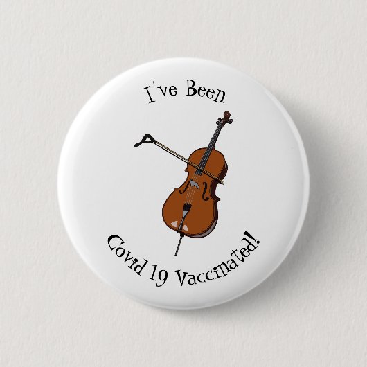 Badge Rond 5 Cm Illustration de violoncelle (Devant)