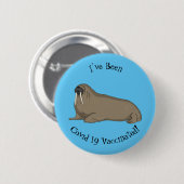 Badge Rond 5 Cm Illustration de Walrus (Devant & derrière)