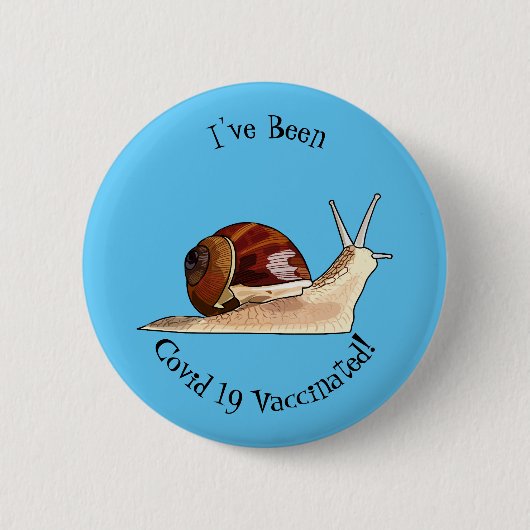 Badge Rond 5 Cm Illustration d'escargot (Devant)