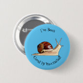 Badge Rond 5 Cm Illustration d'escargot (Devant & derrière)