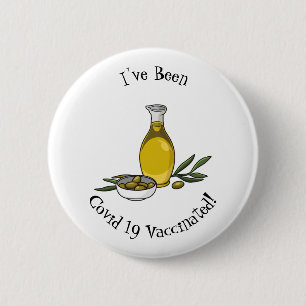 Badge Rond 5 Cm Illustration d'huile d'olive