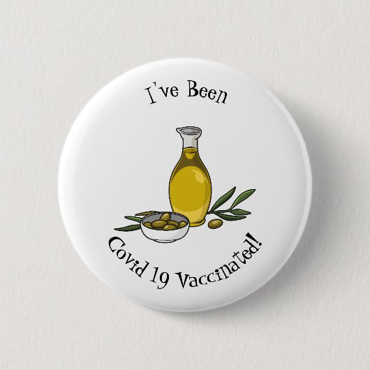 Badge Rond 5 Cm Illustration d'huile d'olive (Devant)
