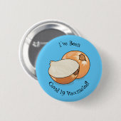 Badge Rond 5 Cm Illustration d'oignon (Devant & derrière)