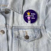 Badge Rond 5 Cm Illustration drôle Llama fille d'anniversaire (En situation)