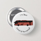 Badge Rond 5 Cm Illustration du bus (Devant & derrière)