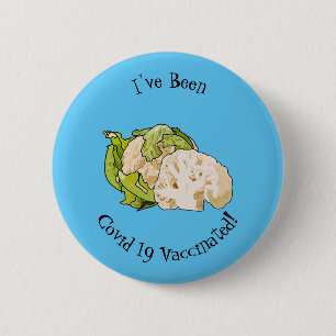 Badge Rond 5 Cm Illustration du chou-fleur