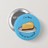 Badge Rond 5 Cm Illustration du dessin animé Cheesecake (Devant & derrière)