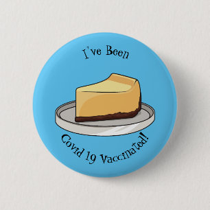 Badge Rond 5 Cm Illustration du dessin animé Cheesecake