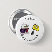 Badge Rond 5 Cm Illustration du mixer (Devant & derrière)