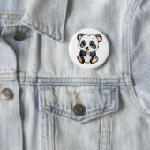 Badge Rond 5 Cm Illustration du panda de dessin (En situation)