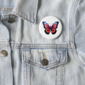 Badge Rond 5 Cm Illustration du papillon de dessin (En situation)