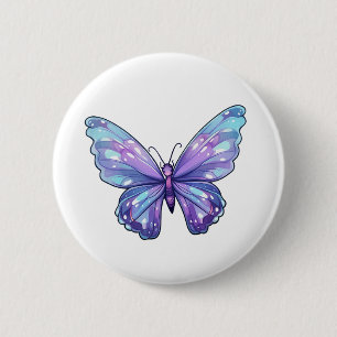 Badge Rond 5 Cm Illustration du papillon de dessin
