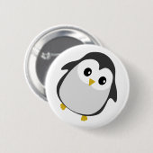 Badge Rond 5 Cm Illustration du pingouin de danse mignonne (Devant & derrière)