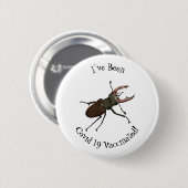 Badge Rond 5 Cm Illustration du scarabée de stade (Devant & derrière)