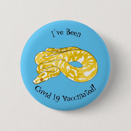 Badge Rond 5 Cm Illustration du serpent python birman (Devant)