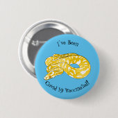 Badge Rond 5 Cm Illustration du serpent python birman (Devant & derrière)