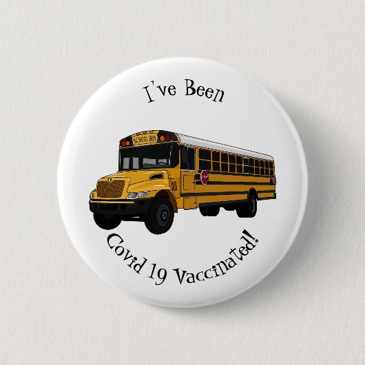 Badge Rond 5 Cm Illustration d'un autobus scolaire (Devant)