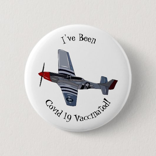 Badge Rond 5 Cm Illustration d'un avion de chasse-bombardier (Devant)