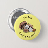 Badge Rond 5 Cm Illustration d'un champignon (Devant & derrière)