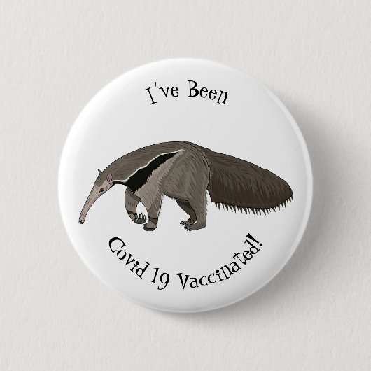 Badge Rond 5 Cm Illustration d'un dessin animé d'Anteater (Devant)