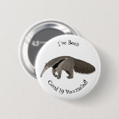Badge Rond 5 Cm Illustration d'un dessin animé d'Anteater (Devant & derrière)
