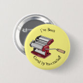 Badge Rond 5 Cm Illustration d'un fabricant de pâtes alimentaires (Devant & derrière)