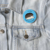 Badge Rond 5 Cm Illustration d'un hérisson de grignon mignon (En situation)
