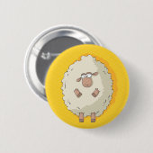 Badge Rond 5 Cm Illustration d'un mouton géant mignon et drôle (Devant & derrière)